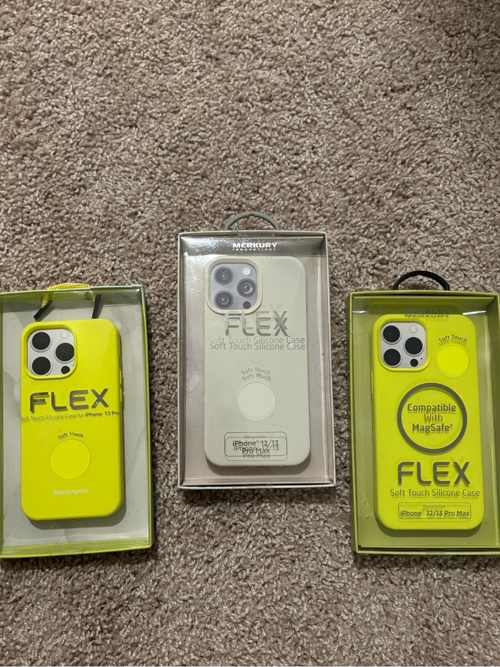 Flex Soft Touch Silicone iPhone Case 3 Pack